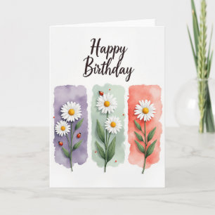 Cartão de Aniversário com Painel Artístico