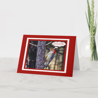 Cartão De Aniversário Com Pica-Pau Engraçado Verme