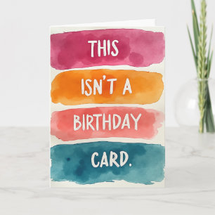 Cartão de Aniversário com Pincel Fuchsia