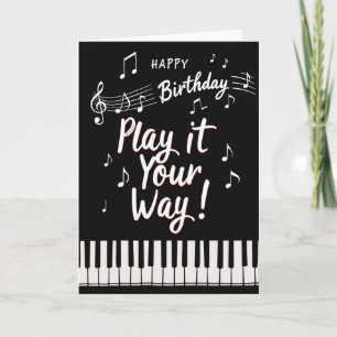 Cartão de Aniversário com Roteiro Musical