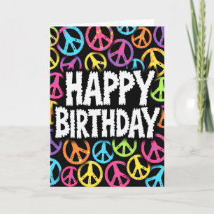 Cartão de Aniversário com Spray de Pintura