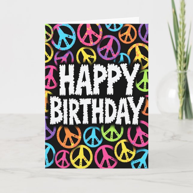 Cartão de Aniversário com Spray de Pintura (Frente)