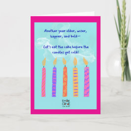 Cartão de Aniversário com Velas