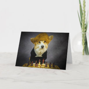 Cartão de aniversário Corgi