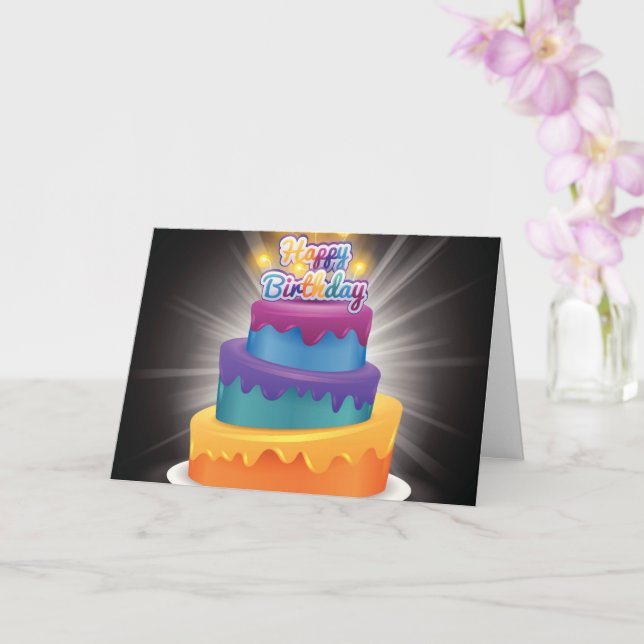 Cartão de aniversário cristão (Orquídea)