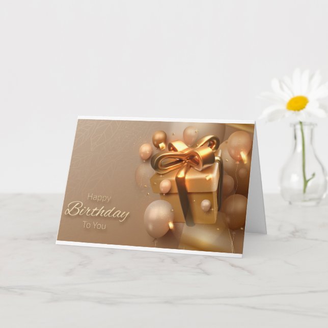 Cartão de Aniversário Cristão (Planta pequena)