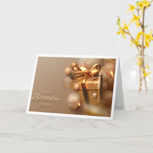 Cartão de Aniversário Cristão (Flor Amarela)