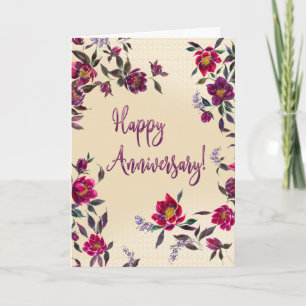Cartão de Aniversário da Aquarela Dançante Hellebo