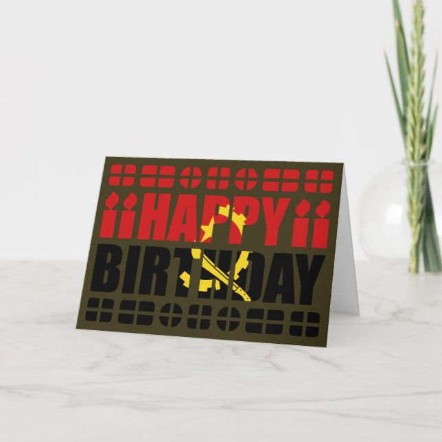 Cartão de Aniversário da Bandeira de Angola (Frente)
