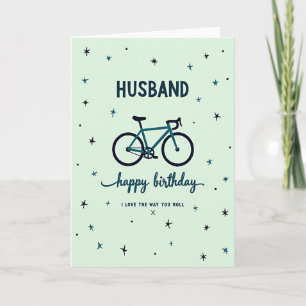 Cartão de Aniversário da Bicicleta do Marido