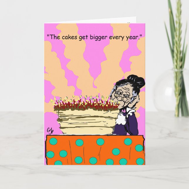 Cartão de Aniversário da Boneca Viva (Frente)