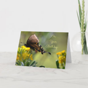 Cartão de Aniversário da Borboleta