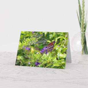 Cartão de Aniversário da Borboleta - Frente do Gol