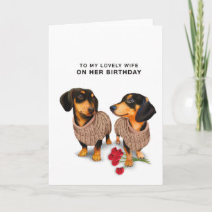 Cartão de Aniversário da Esposa