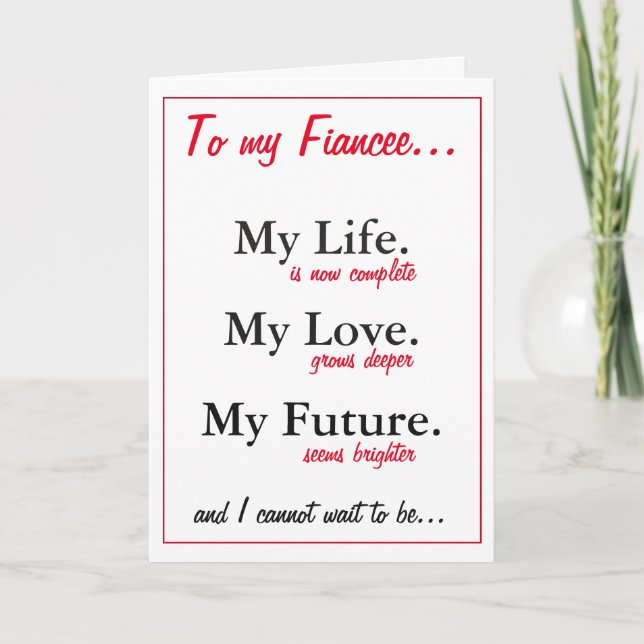 Cartão de aniversário da Fiancee.love.do marido pa (Frente)