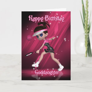 Cartão de Aniversário da GodFilha - Tênis