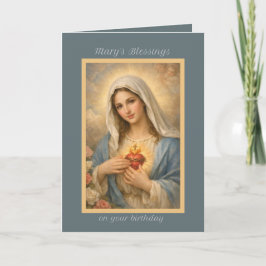 Cartão de Aniversário da Imaculada Maria