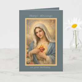 Cartão de Aniversário da Imaculada Maria