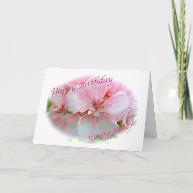 Cartão de Aniversário da Irmã Azalea Rosa (Frente)