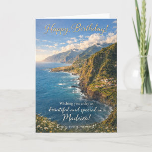 Cartão de Aniversário da Madeira – Portugal Costei