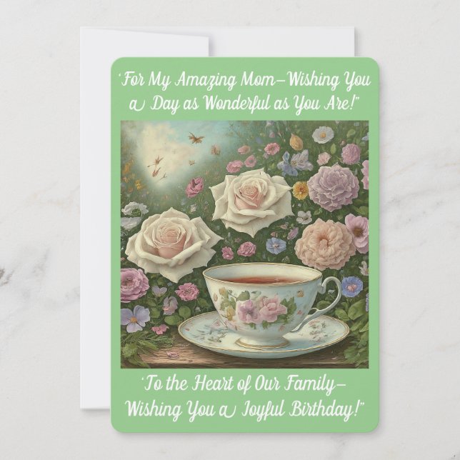 Cartão de aniversário da mãe (Frente)