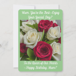 Cartão de aniversário da mãe