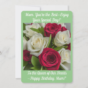 Cartão de aniversário da mãe