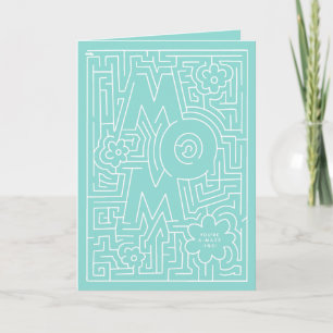 Cartão de aniversário da mãe A-Maze-ing
