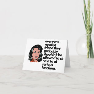 Cartão de Aniversário da Mulher Engraçada para o H