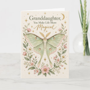 Cartão de Aniversário da Net Magical Luna Moth