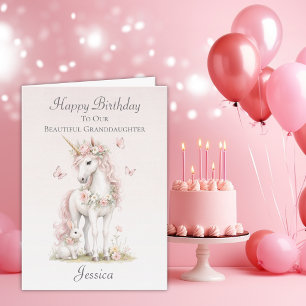 Cartão de Aniversário da Netinha com Unicórnio em
