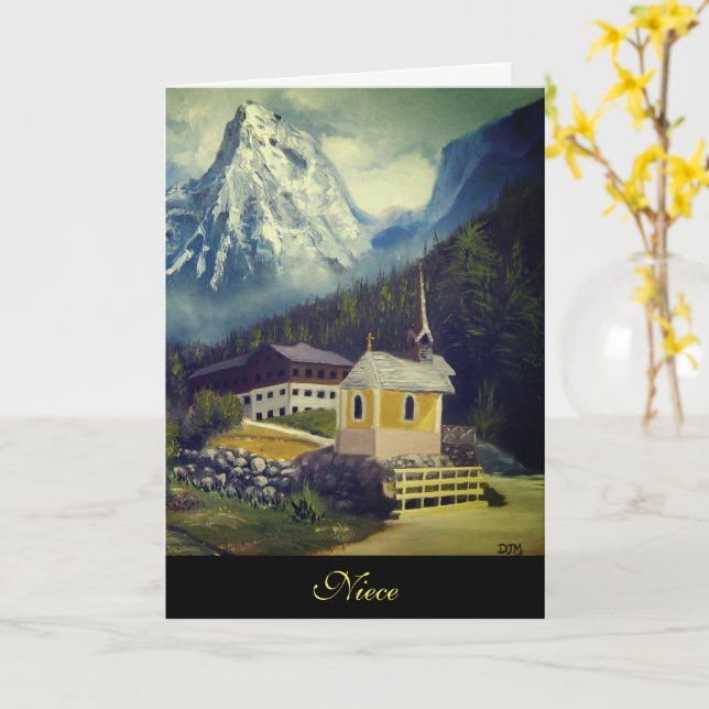 Cartão de aniversário da Niece (Flor Amarela)