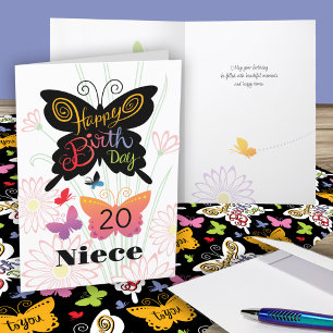 Cartão de aniversário da Niece