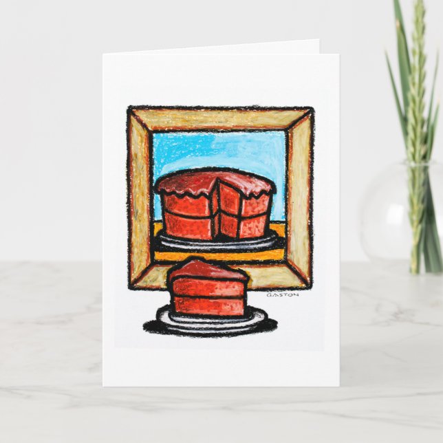 Cartão de aniversário da obra de arte da arte de (Frente)