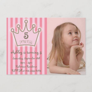 Cartão de Aniversário da Pequena Princesa