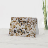 Cartão de Aniversário da Popcorn