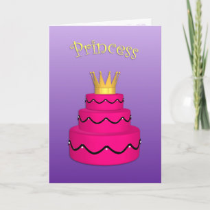 Cartão de aniversário da Princesa