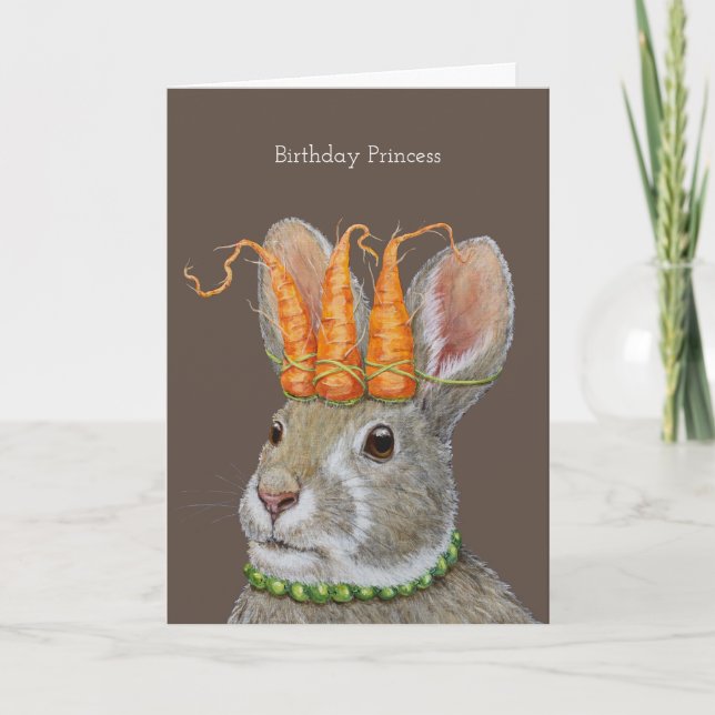 Cartão de aniversário da Princesa (Frente)