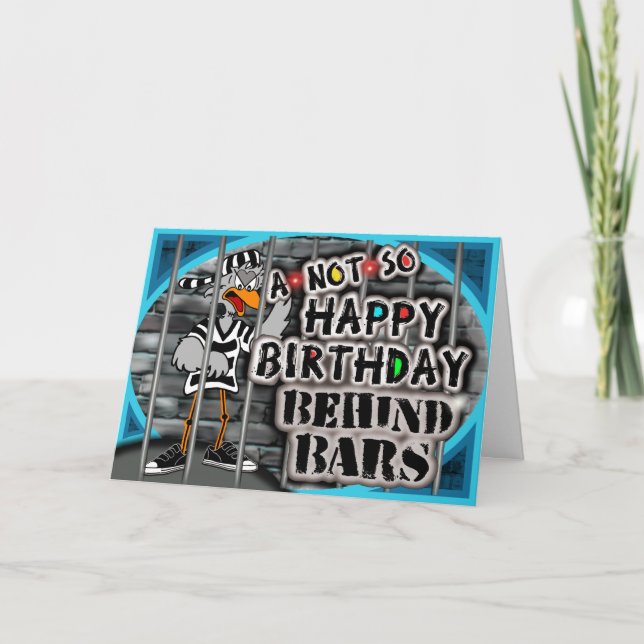 Cartão de Aniversário da Prisão (Frente)