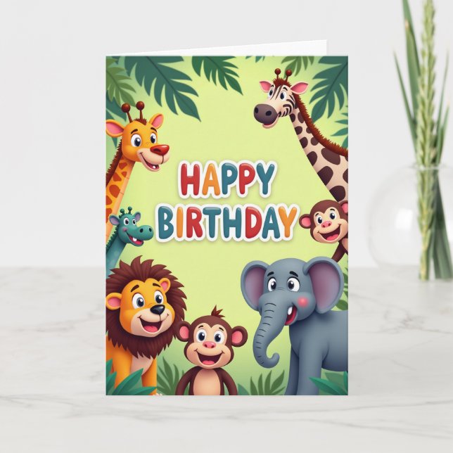 Cartão de Aniversário da Selva Alegre (Frente)