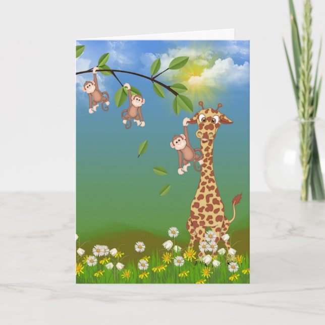 Cartão de Aniversário da Selva Juvenil (Frente)