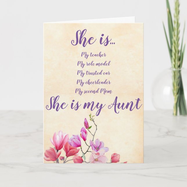 Cartão de Aniversário da Tia Flores (Frente)