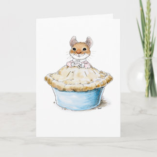 Cartão de aniversário da torta do docinho