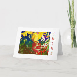 Cartão de Aniversário da Tulip