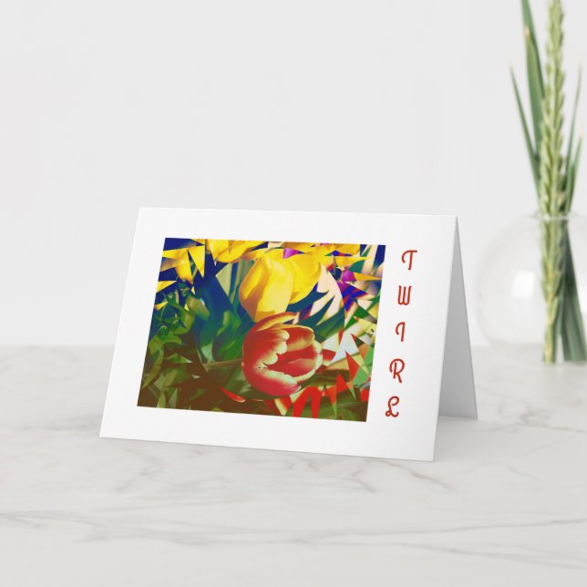 Cartão de Aniversário da Tulip (Frente)