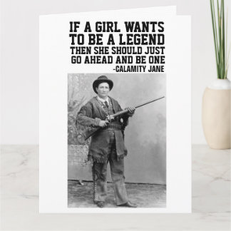 CARTÃO DE ANIVERSÁRIO DA VAQUEIRA CALAMITY JANE
