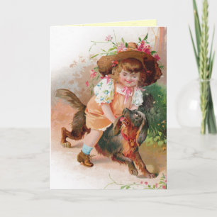 Cartão de Aniversário da Vintage Child