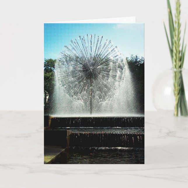 Cartão de aniversário "Dandelion Fountain" (Frente)