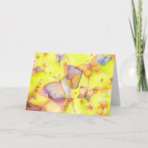 Cartão de Aniversário das Borboletas April