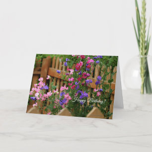 Cartão de Aniversário das Flores